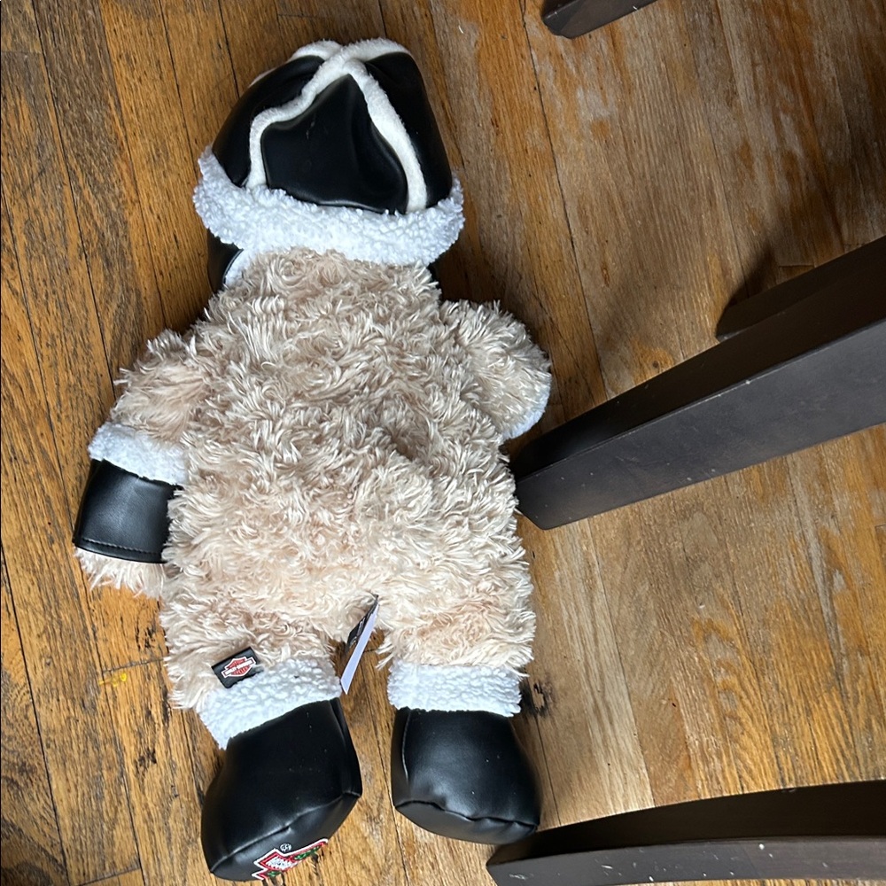 Harley-Davidson Plush Bear with Black and Cream Details - Picture 7 of 9